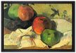 Paul Gauguin - Stillleben Äpfel und Schale   auf Leinwandbild gerahmt Größe 60x40