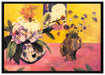 Paul Gauguin - Stillleben mit japanischer Grafik  auf Leinwandbild gerahmt Größe 100x70