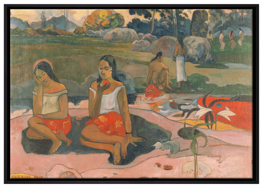 Paul Gauguin - Heiliger Frühling: Süße TräumeNave nav auf Leinwandbild gerahmt Größe 100x70
