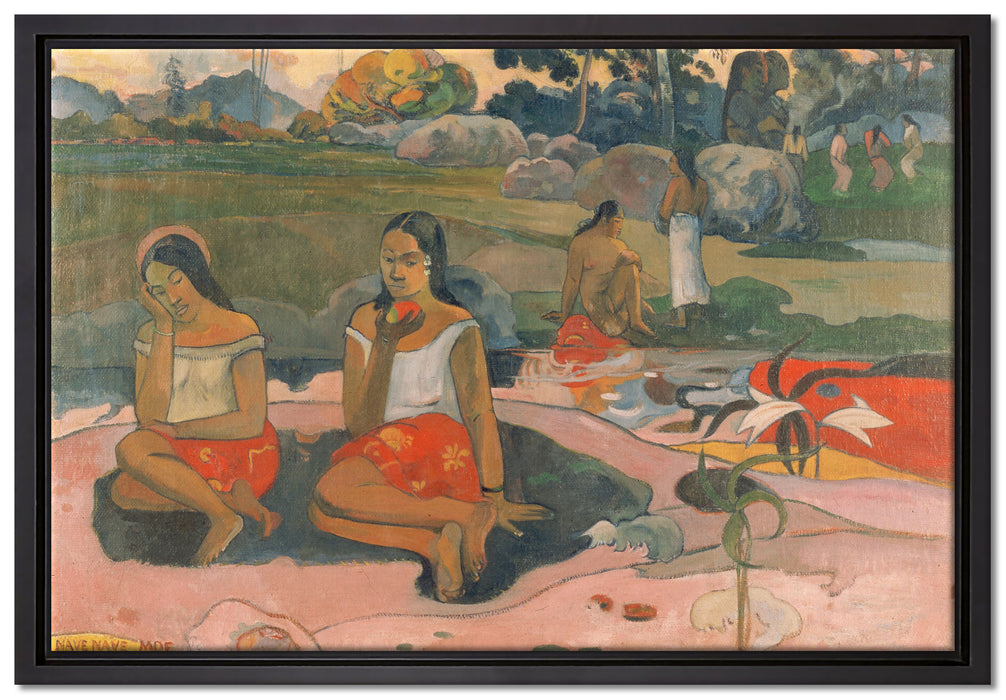 Paul Gauguin - Heiliger Frühling: Süße TräumeNave nav  auf Leinwandbild gerahmt Größe 60x40