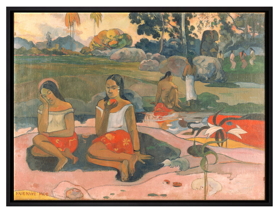 Paul Gauguin - Heiliger Frühling: Süße TräumeNave nav  auf Leinwandbild gerahmt Größe 80x60