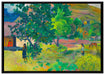 Paul Gauguin - Das hausTe Fare auf Leinwandbild gerahmt Größe 100x70