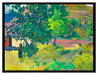 Paul Gauguin - Das hausTe Fare  auf Leinwandbild gerahmt Größe 80x60