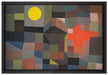Paul Klee - Feuer bei Vollmond   auf Leinwandbild gerahmt Größe 60x40