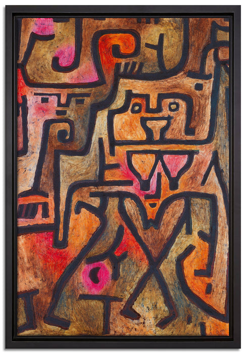 Paul Klee - Waldhexen   auf Leinwandbild gerahmt Größe 60x40
