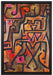 Paul Klee - Waldhexen   auf Leinwandbild gerahmt Größe 60x40