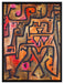 Paul Klee - Waldhexen   auf Leinwandbild gerahmt Größe 80x60