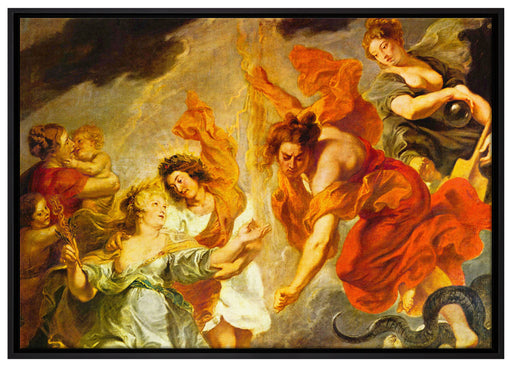 Peter Paul Rubens - Gemäldezyklus für Maria de' Medici auf Leinwandbild gerahmt Größe 100x70