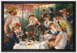Pierre-Auguste Renoir - Die Mahlzeit der Ruderer  auf Leinwandbild gerahmt Größe 60x40