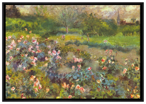 Pierre-Auguste Renoir - Rosenhain  auf Leinwandbild gerahmt Größe 100x70