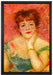 Pierre-Auguste Renoir - Portrait der Schauspielerin Jea  auf Leinwandbild gerahmt Größe 60x40