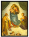 Raffael - Sixtinische Madonna   auf Leinwandbild gerahmt Größe 80x60