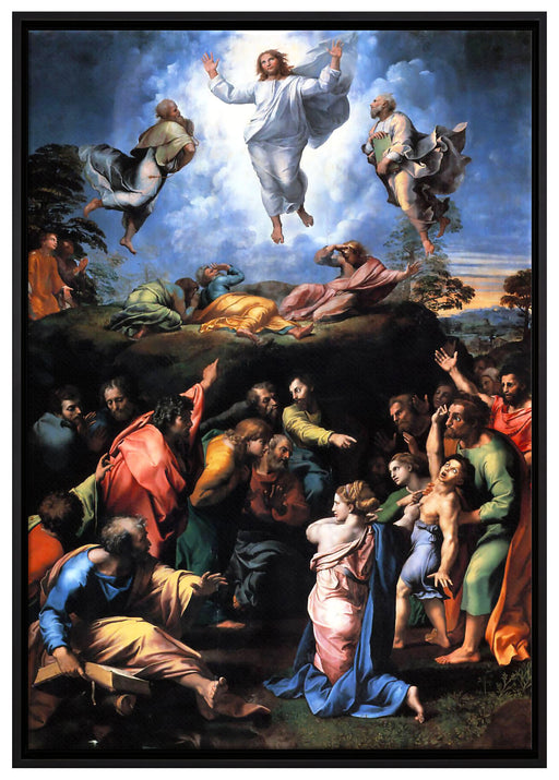 Raffael - Transfiguration  auf Leinwandbild gerahmt Größe 100x70