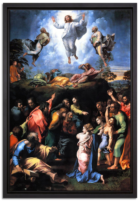Raffael - Transfiguration   auf Leinwandbild gerahmt Größe 60x40