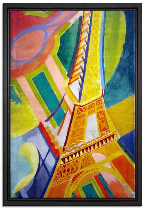 Robert Delaunay - Eiffel-Turm   auf Leinwandbild gerahmt Größe 60x40