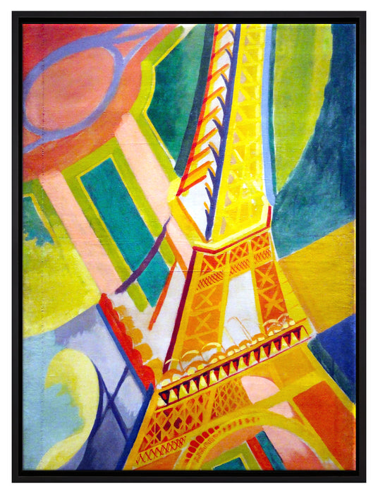 Robert Delaunay - Eiffel-Turm   auf Leinwandbild gerahmt Größe 80x60