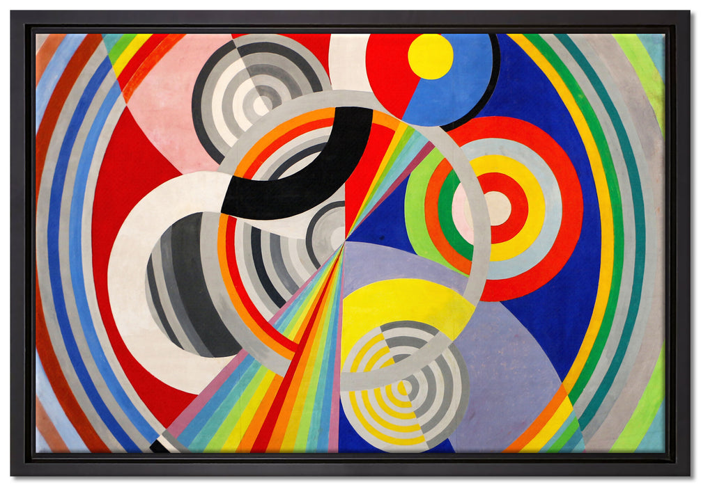 Robert Delaunay - Rhythmus  auf Leinwandbild gerahmt Größe 60x40
