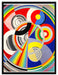 Robert Delaunay - Rhythmus  auf Leinwandbild gerahmt Größe 80x60
