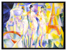 Robert Delaunay - Die Stadt Paris  auf Leinwandbild gerahmt Größe 80x60