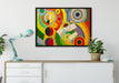 Robert Delaunay - Rythmus Freude am Leben auf Leinwandbild gerahmt verschiedene Größen im Wohnzimmer