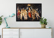 Sandro Botticelli - Frühling Primavera auf Leinwandbild gerahmt verschiedene Größen im Wohnzimmer