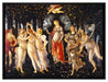 Sandro Botticelli - Frühling Primavera  auf Leinwandbild gerahmt Größe 80x60