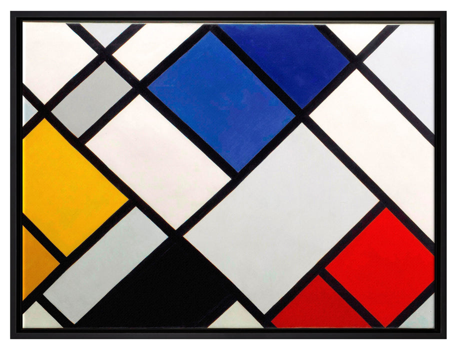 Theo van Doesburg - Kontra Komposition von Dissonanzen  auf Leinwandbild gerahmt Größe 80x60