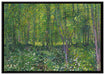 Vincent Van Gogh - Bäume und Unterholz  auf Leinwandbild gerahmt Größe 100x70
