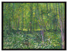 Vincent Van Gogh - Bäume und Unterholz   auf Leinwandbild gerahmt Größe 80x60