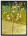 Vincent Van Gogh - Blühender Mandelbaum   auf Leinwandbild gerahmt Größe 80x60