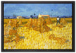 Vincent Van Gogh - Getreide-Ernte in der Provence   auf Leinwandbild gerahmt Größe 60x40