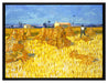 Vincent Van Gogh - Getreide-Ernte in der Provence   auf Leinwandbild gerahmt Größe 80x60