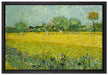 Vincent Van Gogh - Feld mit Blumen in der Nähe von Arle  auf Leinwandbild gerahmt Größe 60x40