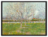 Vincent Van Gogh - Blühender Obstgarten Pflaumenbaum   auf Leinwandbild gerahmt Größe 80x60