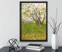 Vincent Van Gogh - Der blühende Obstgarten  auf Leinwandbild gerahmt mit Kirschblüten