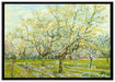 Vincent Van Gogh - Der weiße Obstgarten  auf Leinwandbild gerahmt Größe 100x70