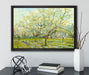 Vincent Van Gogh - Der weiße Obstgarten  auf Leinwandbild gerahmt mit Kirschblüten
