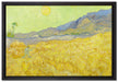 Vincent Van Gogh - Weizenfeld mit Mäher   auf Leinwandbild gerahmt Größe 60x40