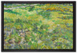 Vincent Van Gogh - Hohes Gras mit Schmetterlingen   auf Leinwandbild gerahmt Größe 60x40