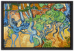 Vincent Van Gogh - Baumwurzeln   auf Leinwandbild gerahmt Größe 60x40