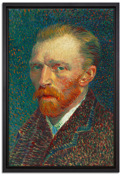 Vincent Van Gogh - Selbstbildnis   auf Leinwandbild gerahmt Größe 60x40