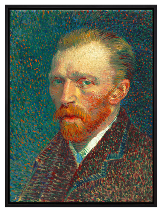 Vincent Van Gogh - Selbstbildnis   auf Leinwandbild gerahmt Größe 80x60