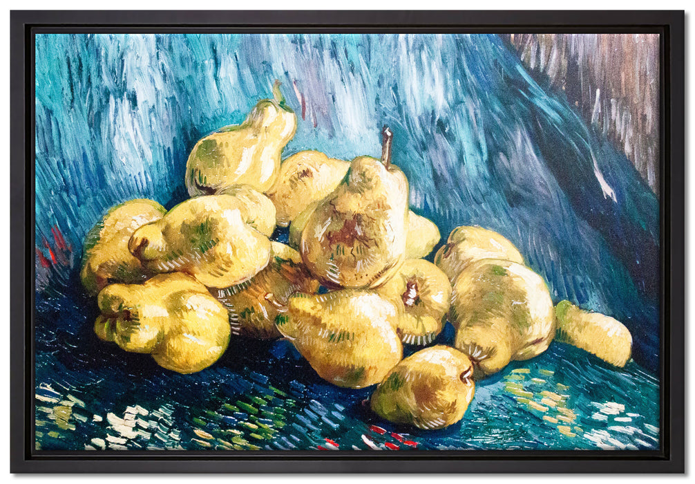 Vincent Van Gogh - Stillleben mit Birnen   auf Leinwandbild gerahmt Größe 60x40