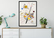 Wassily Kandinsky - Delikate Spannung  auf Leinwandbild gerahmt verschiedene Größen im Wohnzimmer