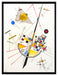Wassily Kandinsky - Delikate Spannung   auf Leinwandbild gerahmt Größe 80x60
