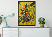 Wassily Kandinsky - Punkte  auf Leinwandbild gerahmt verschiedene Größen im Wohnzimmer