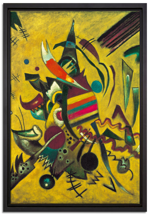 Wassily Kandinsky - Punkte   auf Leinwandbild gerahmt Größe 60x40
