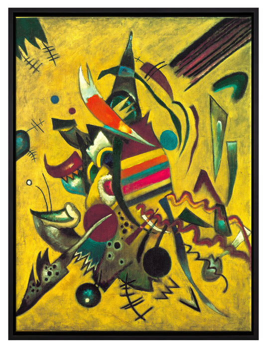 Wassily Kandinsky - Punkte   auf Leinwandbild gerahmt Größe 80x60