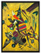 Wassily Kandinsky - Punkte   auf Leinwandbild gerahmt Größe 80x60