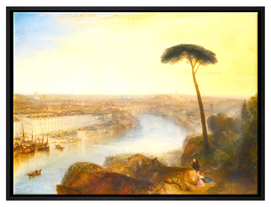 William Turner - ROME FROM MOUNT AVENTINE  auf Leinwandbild gerahmt Größe 80x60